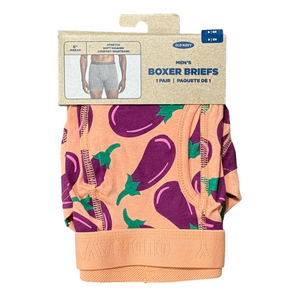 Mens Eggplants Boxer Briefs - Size Small - Old Navy - NWT